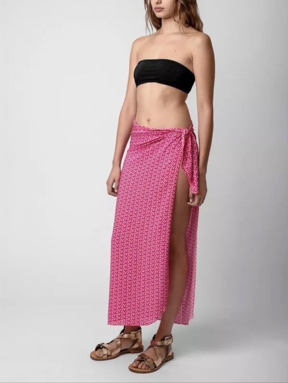 Zadig & Voltaire ZV Monogram Long Pareo Skirt